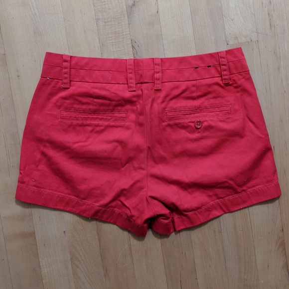 J. Crew Shorts Red Cotton Summer Chino Shorts Poshmark